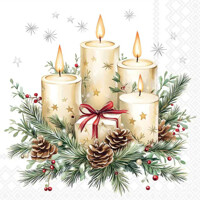 CANDLES AND GIFT white 33x33, Ambiente
