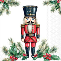WOODEN NUTCRACKER white 33x33, Ambiente