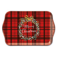 CHRISTMAS PLAID red 13x21, Ambiente