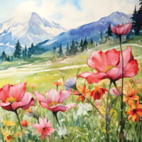 BLOOMING FIELDS 33x33, Ambiente