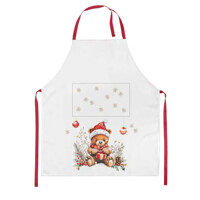 TEDDY´S GIFT white 70x85  - vianočná zástera, Ambiente
