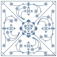 INDISCH BLAU 33x33, Ambiente   