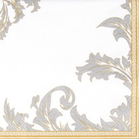 LUXURY gold-silver 33x33 papier, Home Fashion