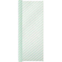 SIDE STRIPES  green 490x40 Airlaid, Home Fashion