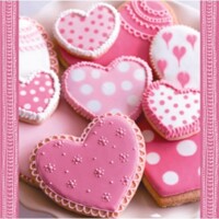 Servítky kusové Heart Cakes