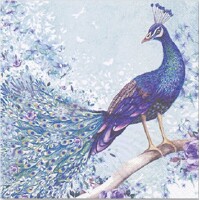 Servítky kusové Peacock sitting on Branch