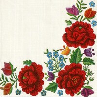 POPPY EMBROIDERY BORDER, MAKI