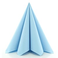 Uni HELLBLAU - light blue  40x40, Linclass Mank