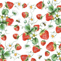 STRAWBERRIES ALL OVER white, Ambiente