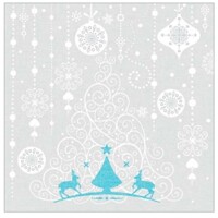 STELLA silbergrau-turkis 40x40 Linclass, Mank