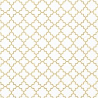 QUATTREFOIL LATTICE FINE gold, TI-FLAIR