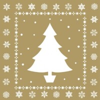 WHITE TREE IN GOLD 40x40 / 12 ks Linclass, SOVIE HOME 