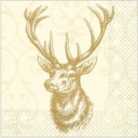 HIRSCH creme-gold, Home Fashion