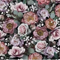 VINTAGE FLOWERS black, Ambiente