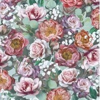  VINTAGE FLOWERS green, Ambiente