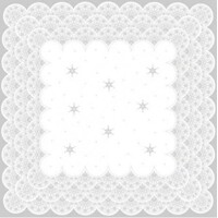 SAPHIRA grau-silber  80x80 Linclass, Mank