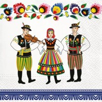 Servítky kusové FOLK, Paw