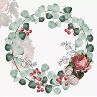 WREATH OF EUCALYPTUS grey, Ambiente