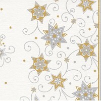 STARS & SWIRLS silver 12ks Airlaid, Home Fashion