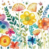 VIBRANT SPRING white 25x25, Ambiente