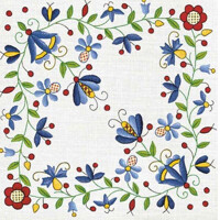 WEJHEROWSKI EMBROIDERY FOLK  33x33 servítky, Maki