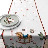 CLASSIC ROCKING HORSE white 40x150, Ambiente