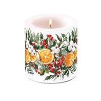 Candle small Winter oranges, Ambiente