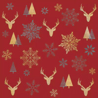 WIRTER SILHOUETTES red 33x33, Ambiente