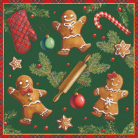 GINGERBREAD COOKIES green, Ambiente