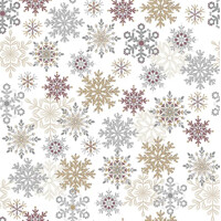 SNOWFLAKES ALL OVER white, Ambiente