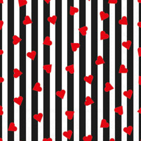 SPRINKLED HEARTS black 33x33, Ambiente     