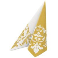 REVERSE DESIGN MOTIF gold-white  Airlaid, PAW