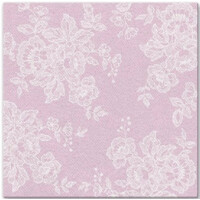 Servítky Airlaid, PAW Soft Lace Rosa 40x40/50 ks