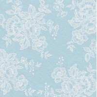 LACE blau 40x40/50 Soft  Airlaid, PAW 