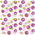 BUBBLES rosa-grun 40x40/12 ks Linclass, MANK SH