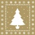 WHITE TREE IN GOLD 40x40 / 12 ks Linclass, SOVIE HOME 