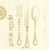 Besteckservietten  ELIZABETH gold-creme 40x40/100ks Linclass, Mank Sovie Horeca