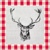 CHECKED STAG HEAD red, Ambiente