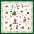 ORNAMENTS ALL OVER green 25x25, Ambiente