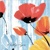  IVONNE HIMALAYA POPPIES blau 40cm x 24m Linclass, Mank