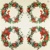 Vianočné servítky kusové CHRISTMAS WREATH, HF