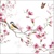 13x21  BIRD & BLOSSOM white, Ambiente