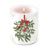 Tray melamine 13x21 cm Mistletoe with bow white