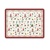 Placemat Ornaments all over red