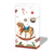 CLASSIC ROCKING HORSE red 33x33, Ambiente