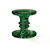 Standing candle holder big dark green, Ambiente