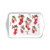 Tray melamine 13x21 cm X-Mas stockings white