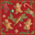 GINGERBREAD COOKIES red 33x33, Ambiente