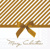 CHRISTMAS BOW gold 33x33, Ambiente