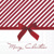 CHRISTMAS BOW red 33x33, Ambiente